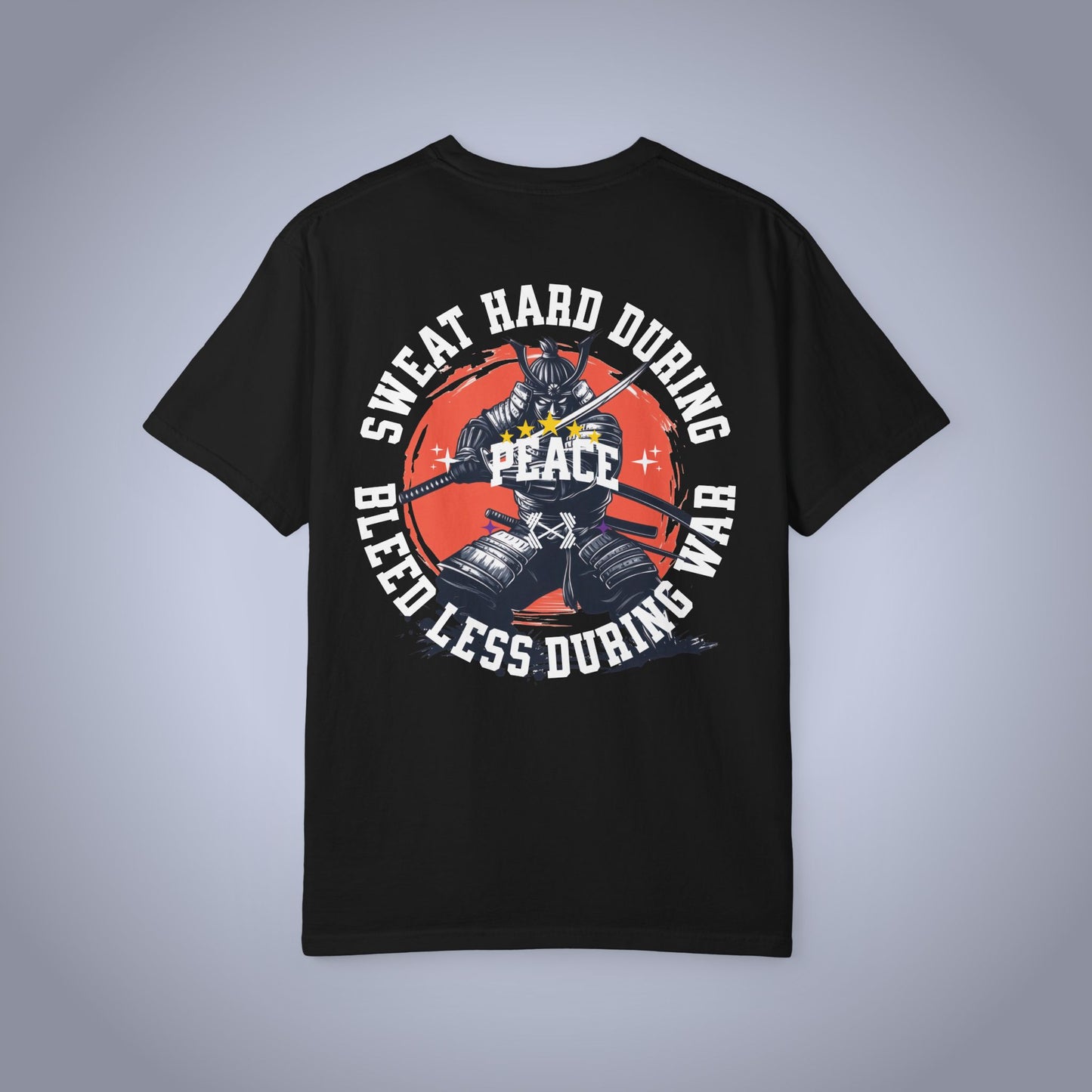Warrior's Proverb Tee | Sweat Hard During Peace...