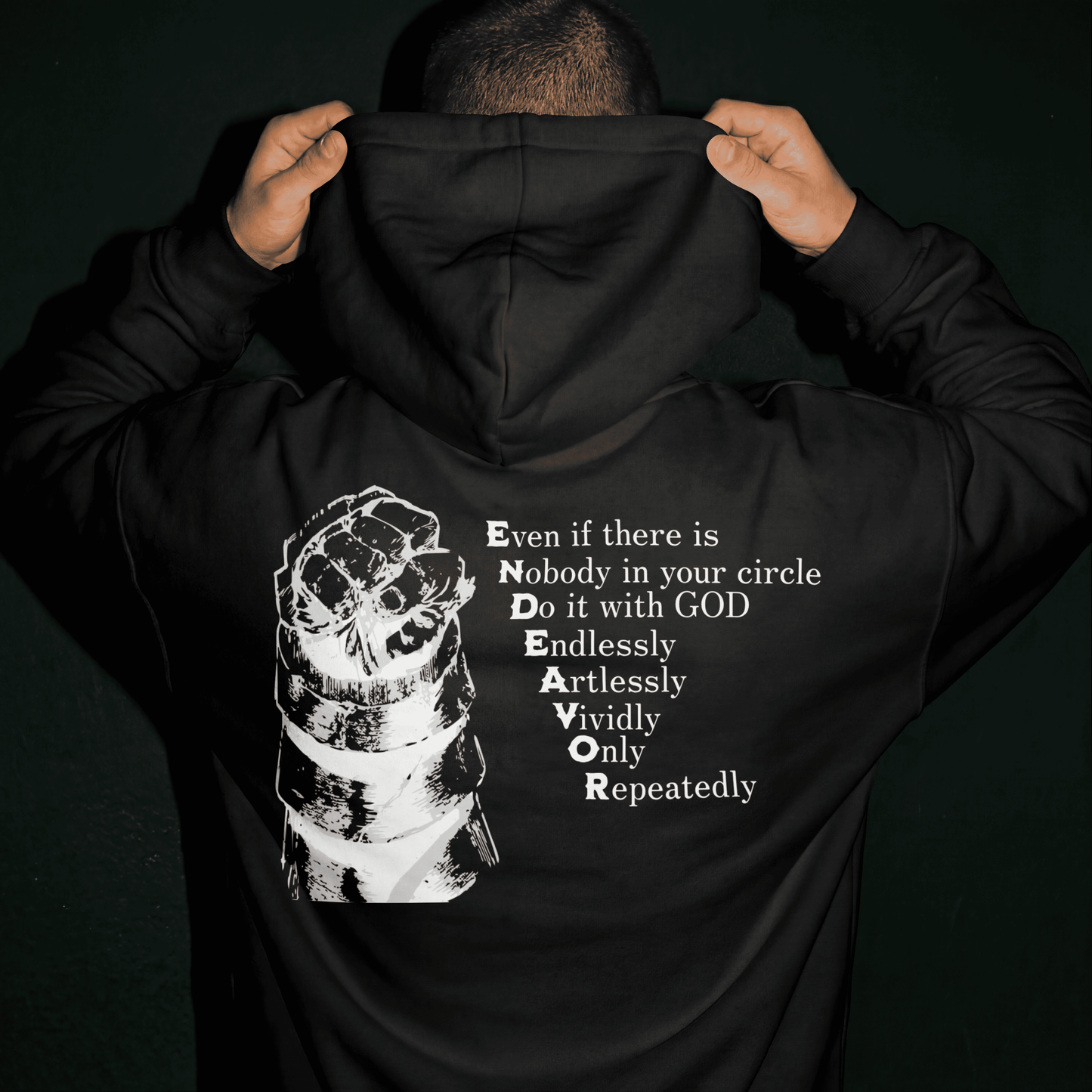 Endeavor 'Fist & Flame' Hero Hoodie | 'Endlessly, Artlessly, Vividly'