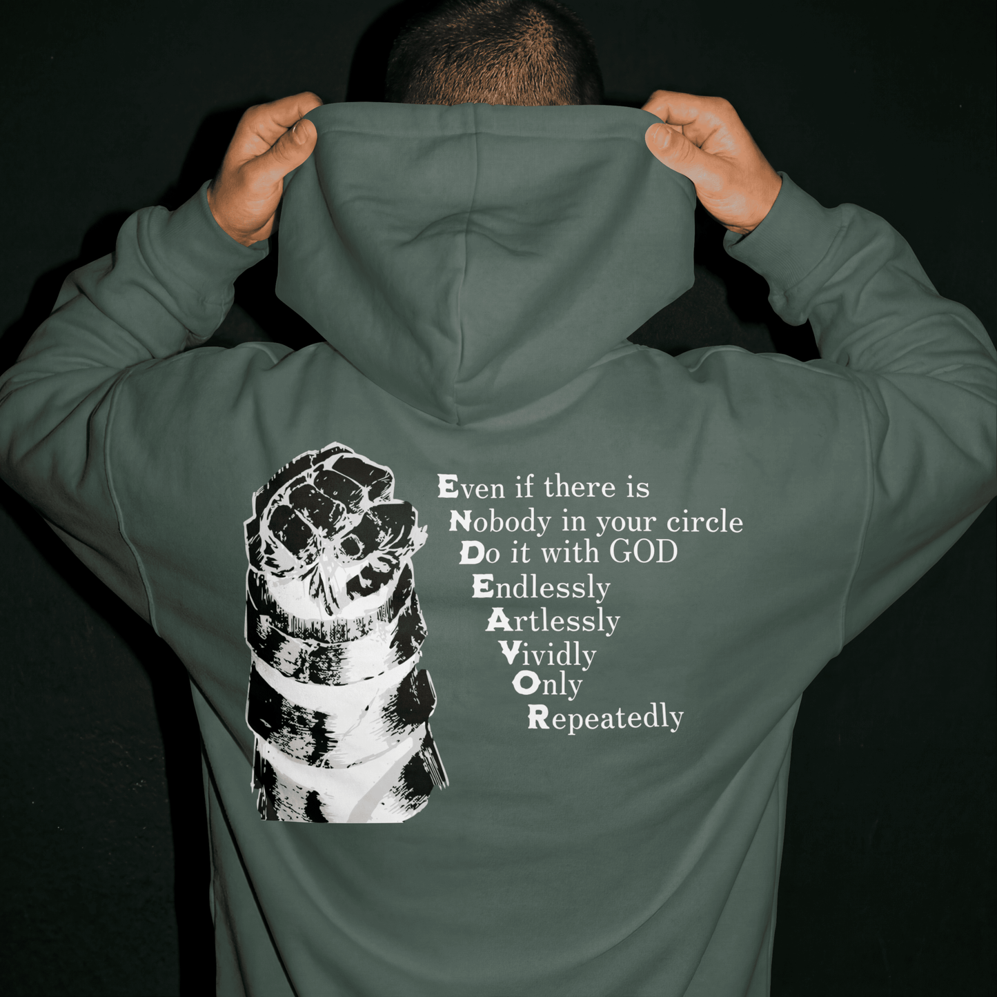 Endeavor 'Fist & Flame' Hero Hoodie | 'Endlessly, Artlessly, Vividly'