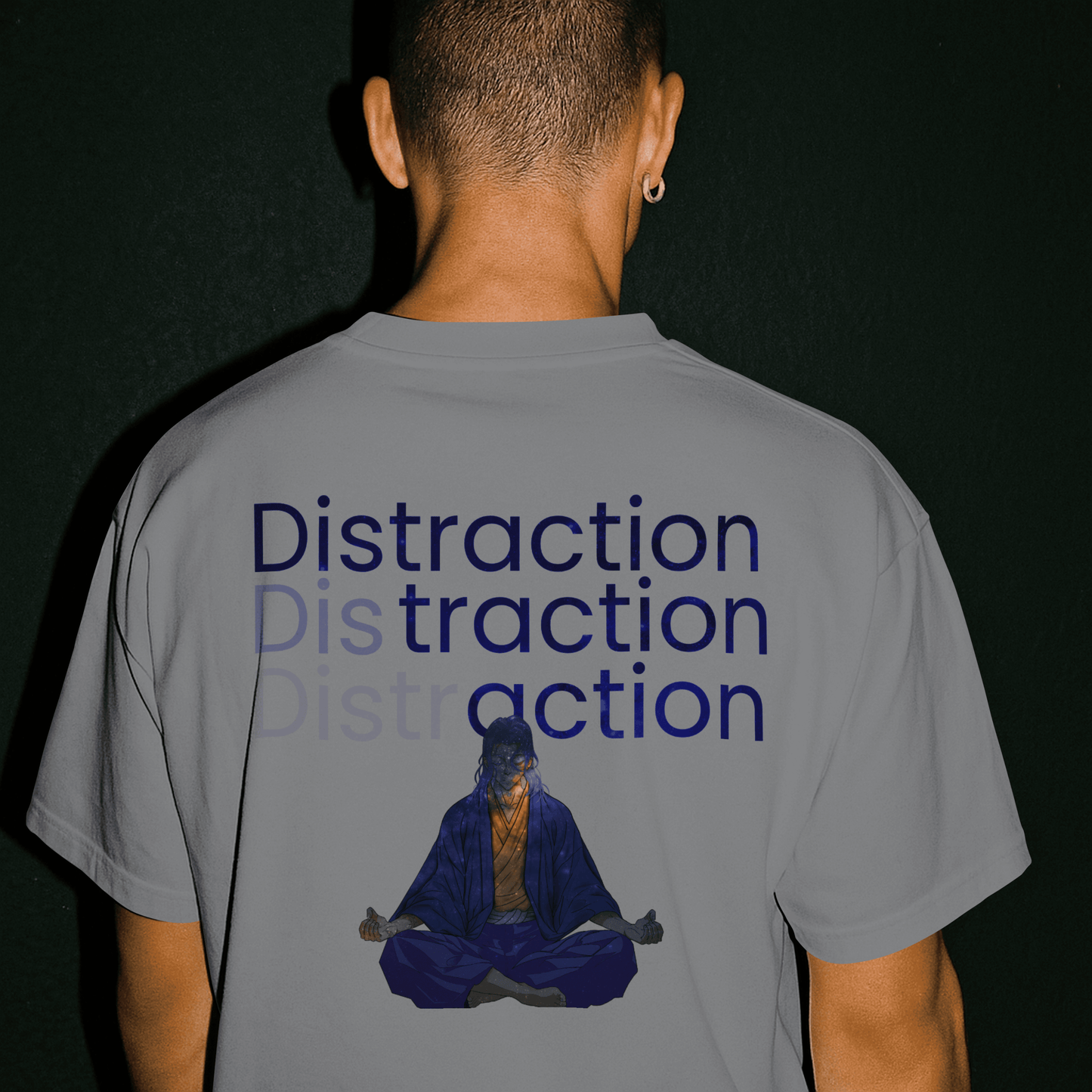 Meditation Tee - 'Distraction' Graphic T-Shirt