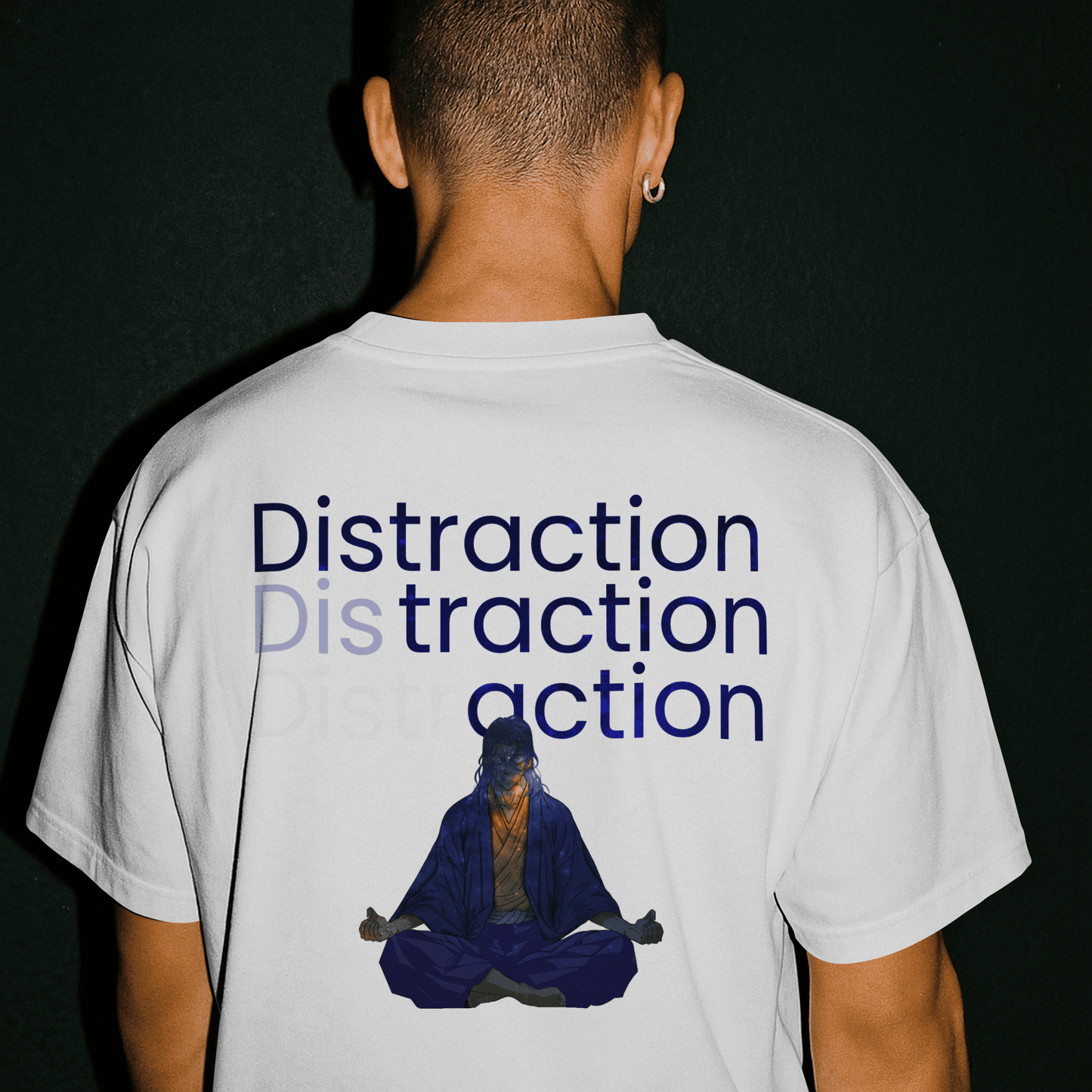 Meditation Tee - 'Distraction' Graphic T-Shirt