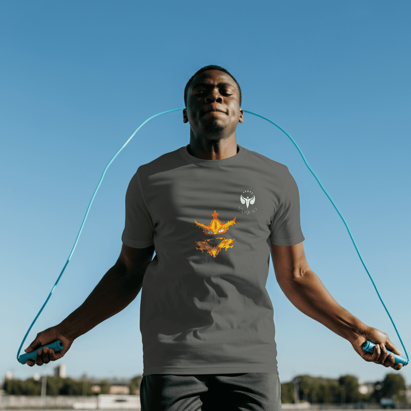 Fist & Flame hero ENDEAVOR Tee ("Endlessly, Artlessly, Vividly")