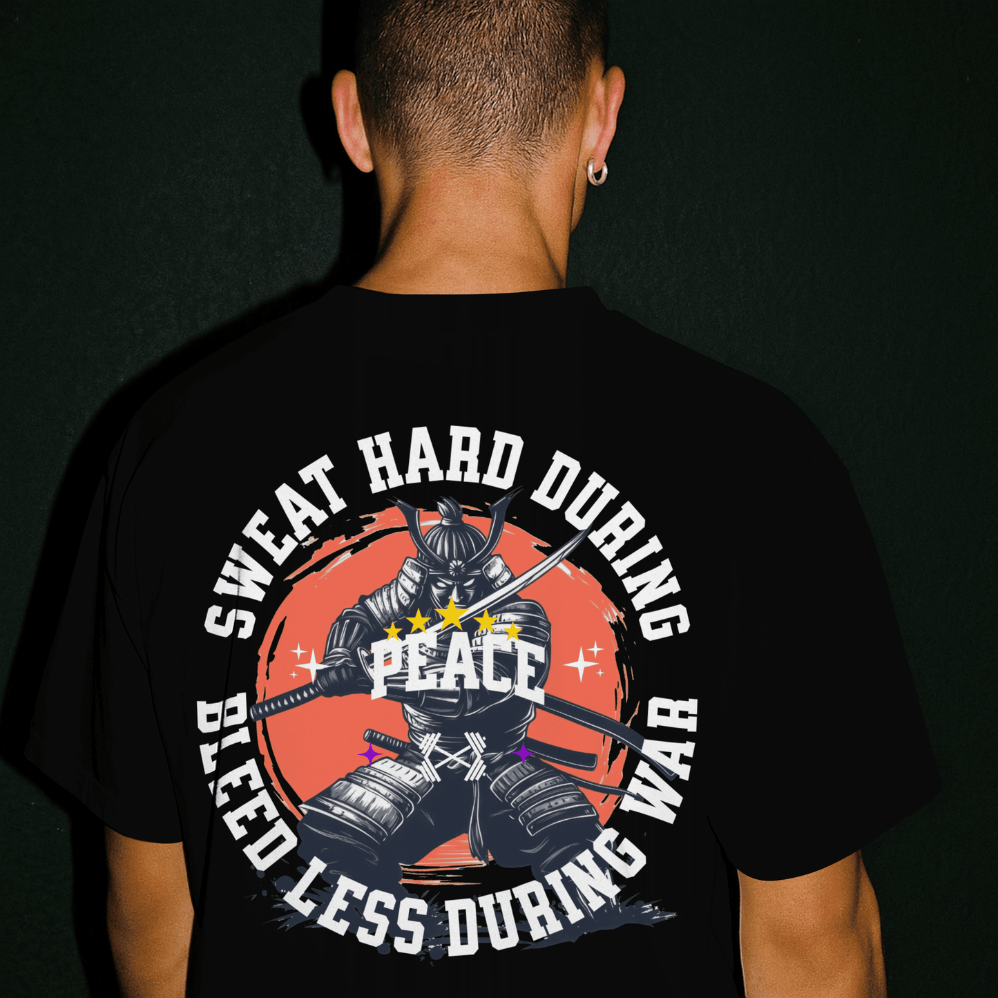 Warrior's Proverb Tee | Sweat Hard During Peace...