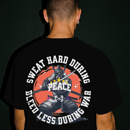 Warrior's Proverb Tee | Sweat Hard During Peace...