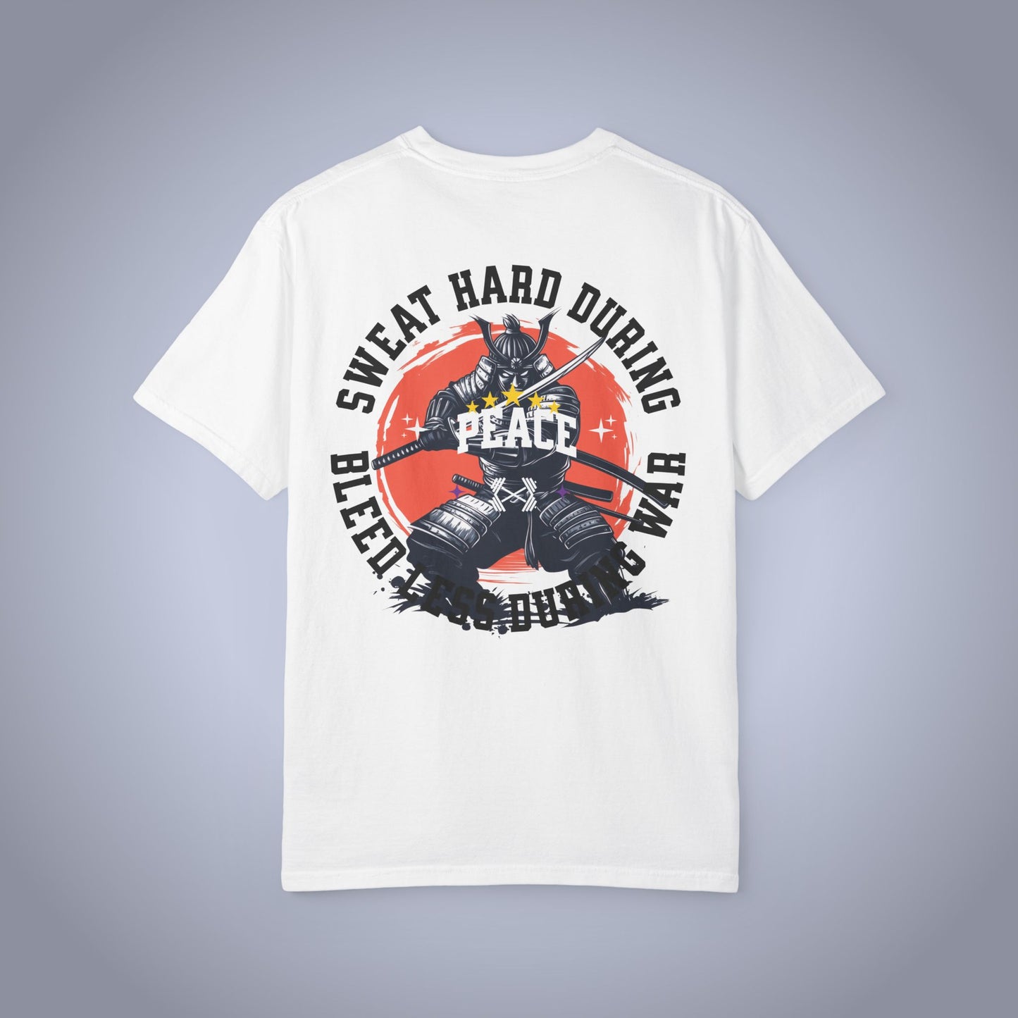 Warrior's Proverb Tee | Sweat Hard During Peace...
