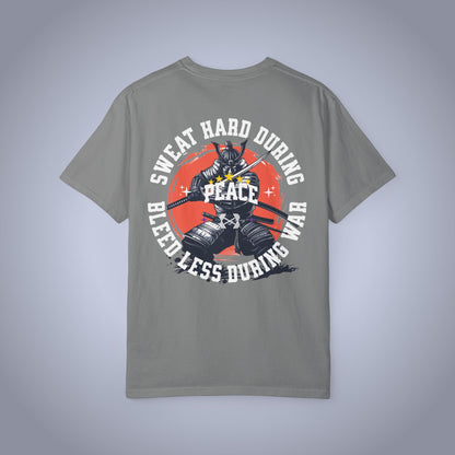 Warrior's Proverb Tee | Sweat Hard During Peace...